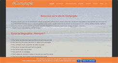 Desktop Screenshot of lecrigraphe.com